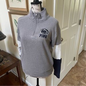 PINK/Penn State Half Zip - XS